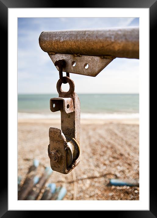Pulley Framed Mounted Print by Stephen Mole