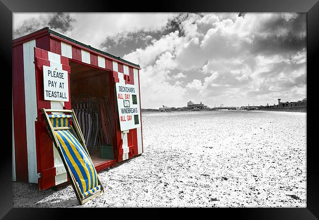 Great Yarmouth Stripes Framed Print by Stephen Mole