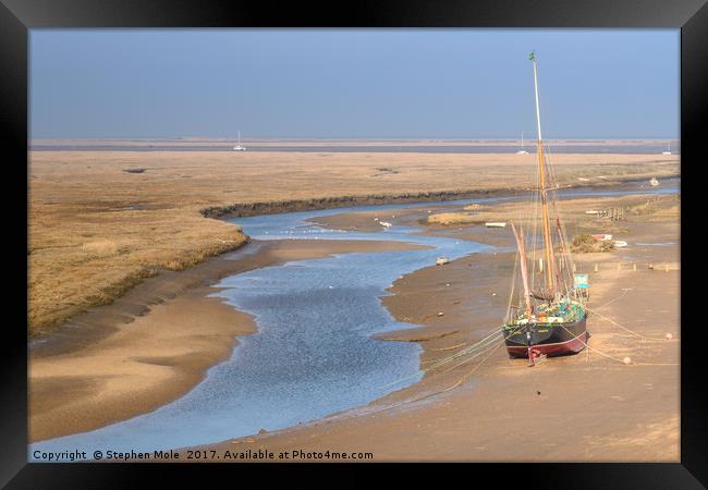 The Juno at Blakeney Framed Print by Stephen Mole