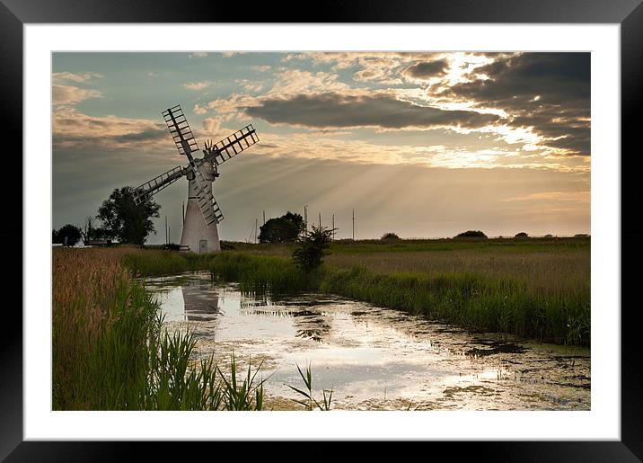 Thurne Dyke MIll Framed Mounted Print by Stephen Mole