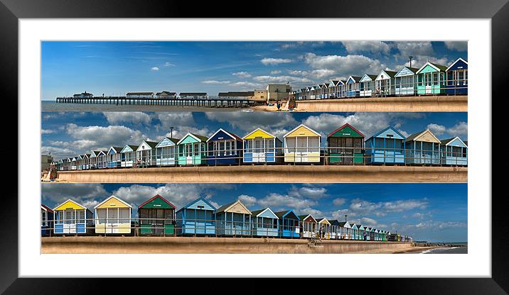 Huts Huts Huts Framed Mounted Print by Stephen Mole