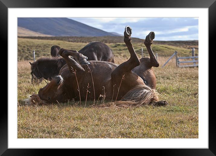 Rolling Framed Mounted Print by Jón Sigurjónsson