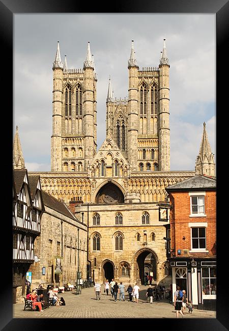 Lincoln Cathedral Framed Print by Giovanni Pasta