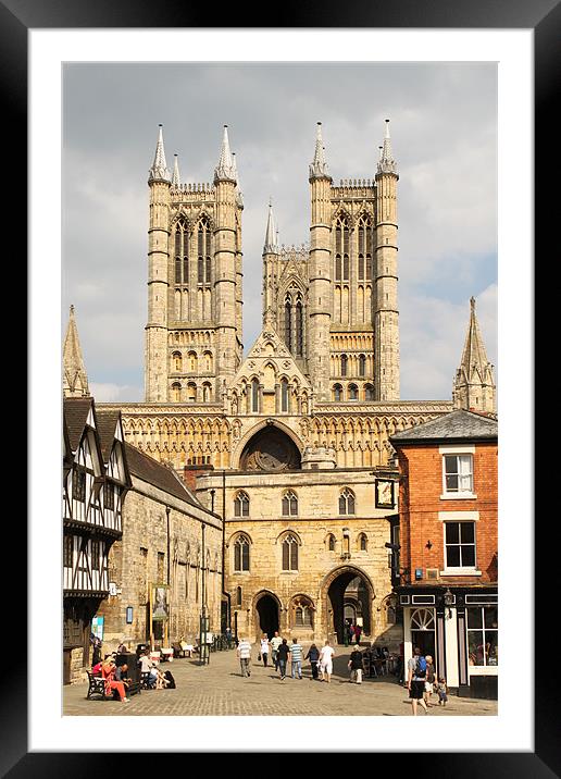 Lincoln Cathedral Framed Mounted Print by Giovanni Pasta