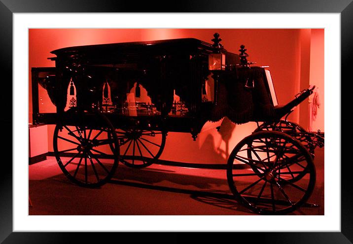 Funeral Cart Framed Mounted Print by Angie Henley