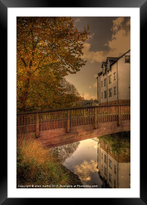 AUTUMN REFLECTION Framed Mounted Print by allen martin