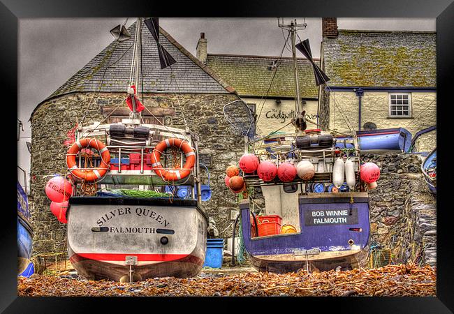 Falmouth boats Framed Print by allen martin