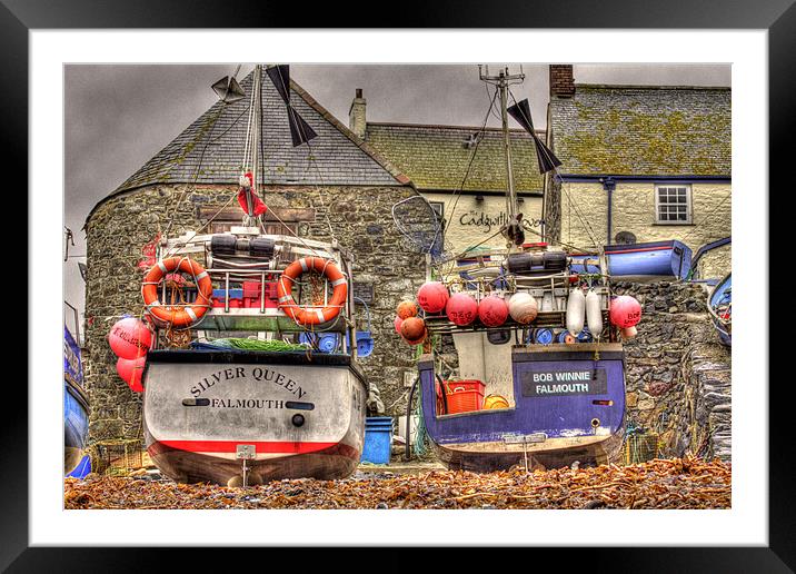 Falmouth boats Framed Mounted Print by allen martin