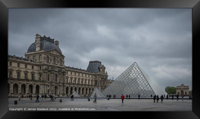 The Louvre, Paris Framed Print by James Rowland