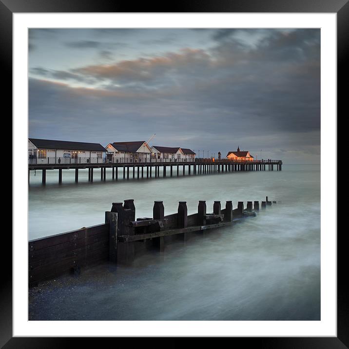 Southwold Pier Framed Mounted Print by James Rowland