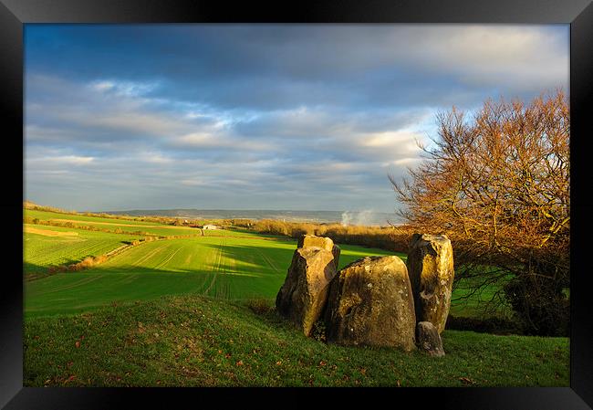 Coldrum Stones Framed Print by James Rowland