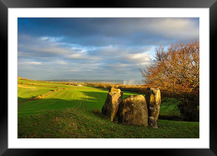 Coldrum Stones Framed Mounted Print by James Rowland