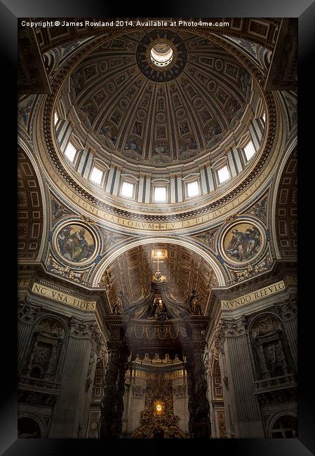Sunlight in St Peters Framed Print by James Rowland