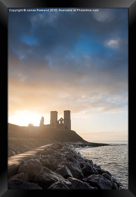  Reculver Towers Framed Print by James Rowland