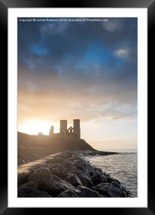  Reculver Towers Framed Mounted Print by James Rowland