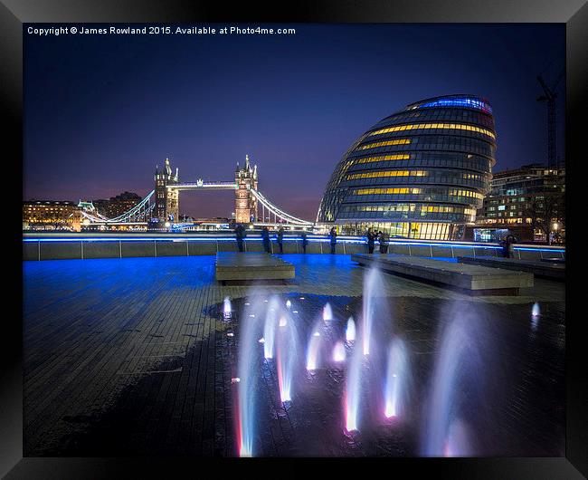  Tower Bridge and City Hall Framed Print by James Rowland
