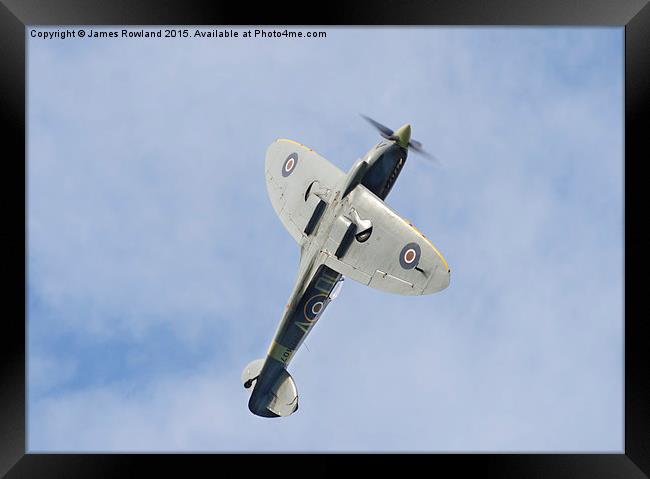 The Grace Spitfire Framed Print by James Rowland