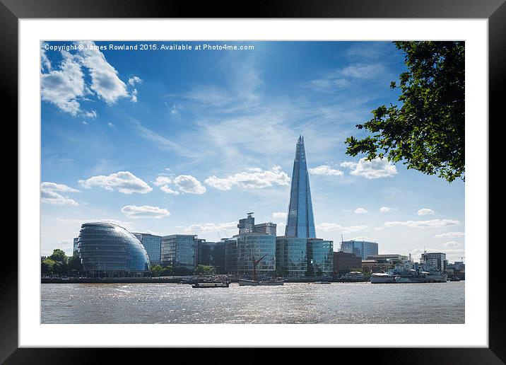  Thames City Framed Mounted Print by James Rowland