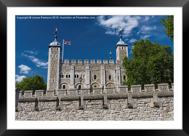  The Tower of London Framed Mounted Print by James Rowland