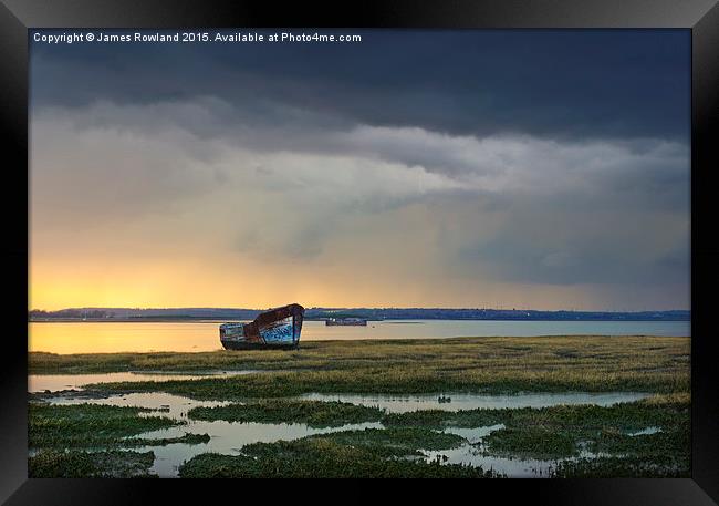  Approaching Rainstorm Framed Print by James Rowland
