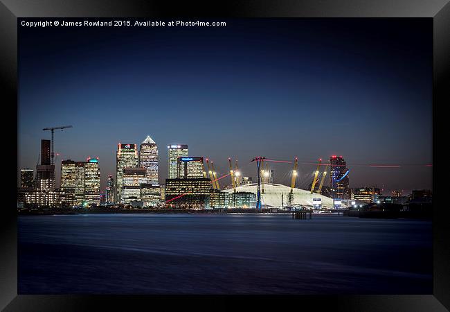  View across to the Wharf Framed Print by James Rowland