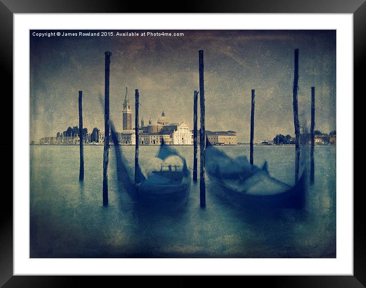 San Giorgio in Evening Light Framed Mounted Print by James Rowland