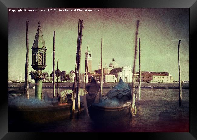 Venice View Framed Print by James Rowland