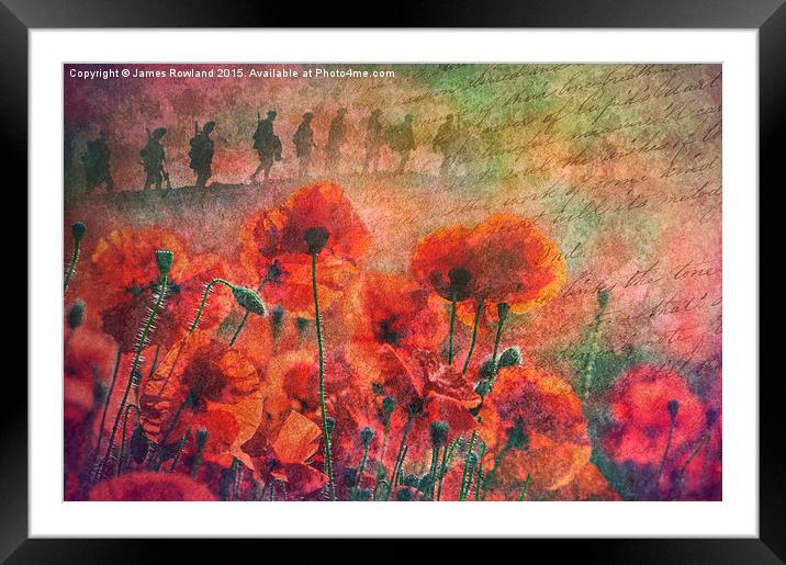  Remembrance Framed Mounted Print by James Rowland