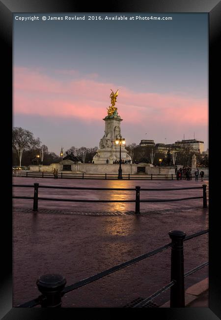 Queen Victoria Memorial  Framed Print by James Rowland