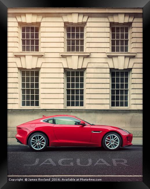 Jaguar F-Type Coupe 2015 Framed Print by James Rowland