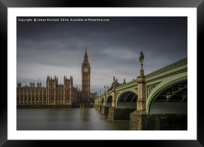 Westminster Framed Mounted Print by James Rowland
