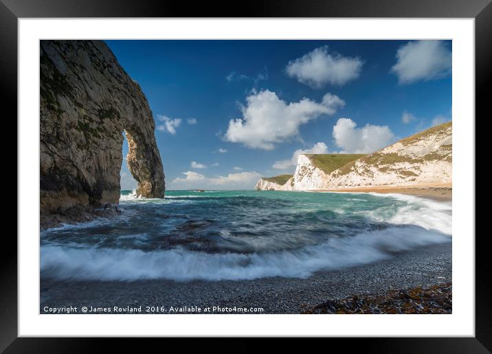 Durdle Door Framed Mounted Print by James Rowland