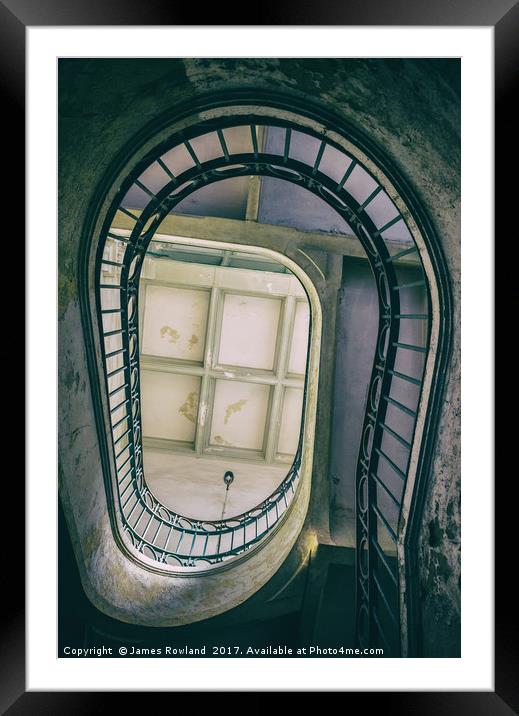 Porto Staircase Framed Mounted Print by James Rowland