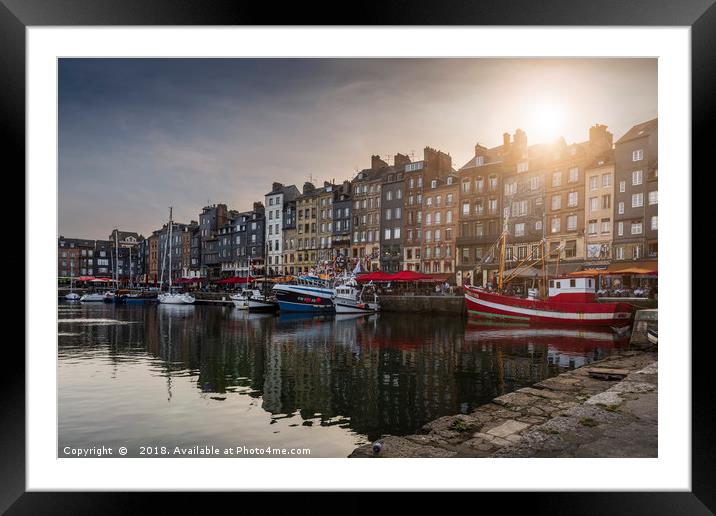 Honfleur Framed Mounted Print by James Rowland