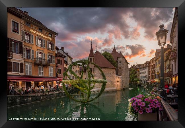 Annecy, France Framed Print by James Rowland