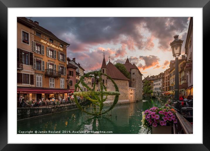 Annecy, France Framed Mounted Print by James Rowland