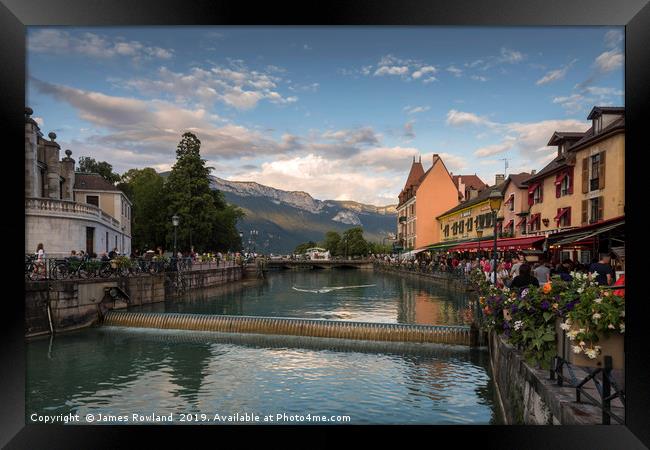 Lake Annecy, France Framed Print by James Rowland