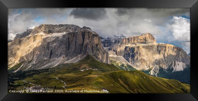 The Dolomites Framed Print by James Rowland