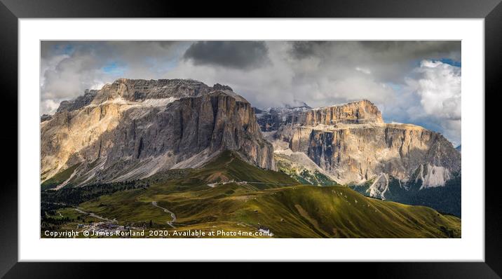 The Dolomites Framed Mounted Print by James Rowland