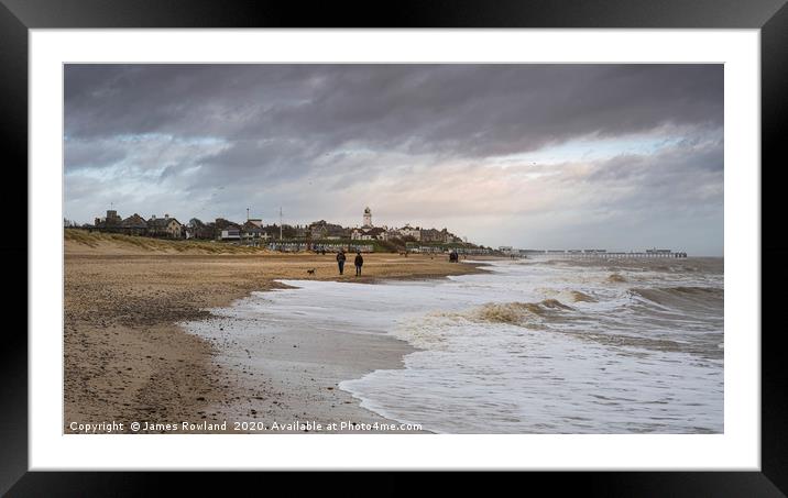Southwold Beach Framed Mounted Print by James Rowland