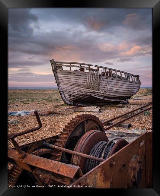 The Old Boat Framed Print by James Rowland