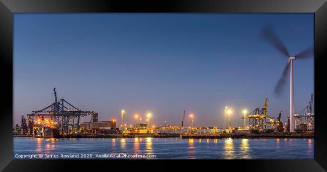 Tilbury Container Port Framed Print by James Rowland