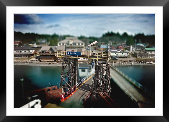 Welcome to Sointula! Framed Mounted Print by Darryl Luscombe