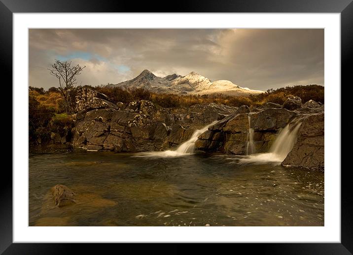 First Light on The Cullins. Framed Mounted Print by Martin Appleby