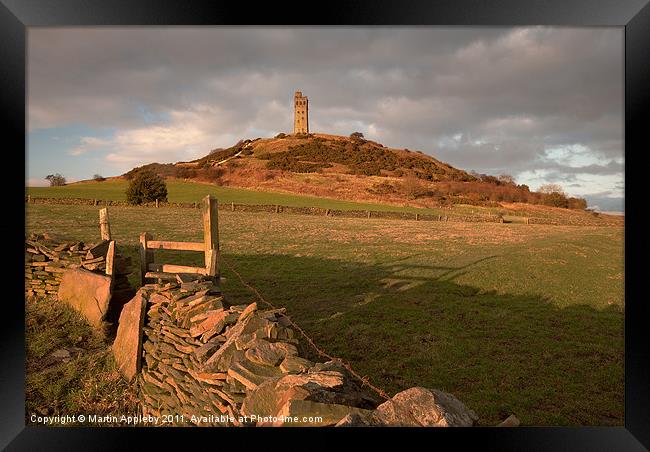 Castle Hill. Framed Print by Martin Appleby