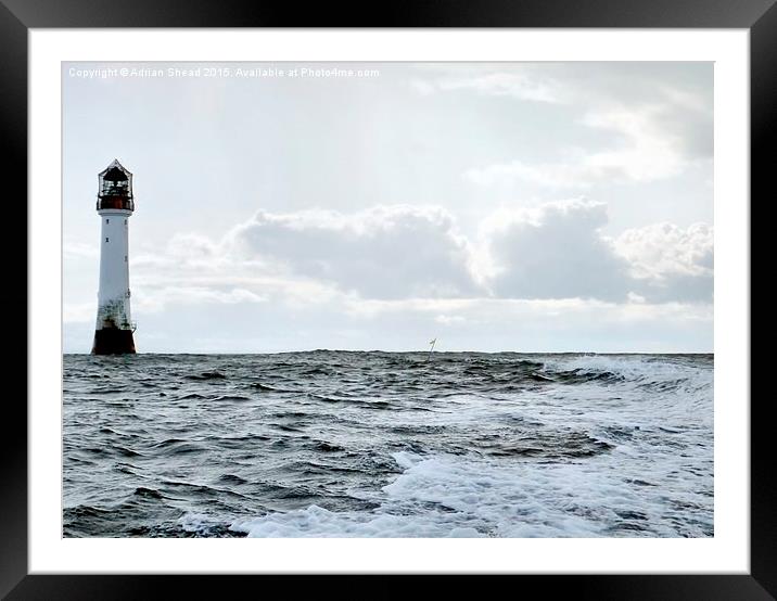  Bell Rock Lighthouse Framed Mounted Print by Adrian Shead
