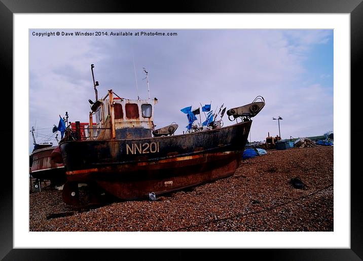  NN201 Fishing boat Framed Mounted Print by Dave Windsor