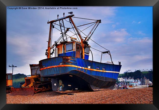  Fishing Boat Framed Print by Dave Windsor