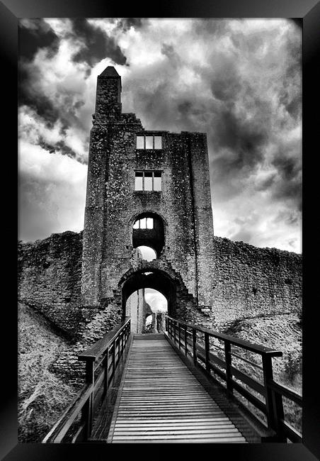 Sherborne Castle B-W HDR Framed Print by Dave Windsor