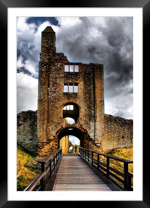 Sherborne Castle HDR lens correction Framed Mounted Print by Dave Windsor